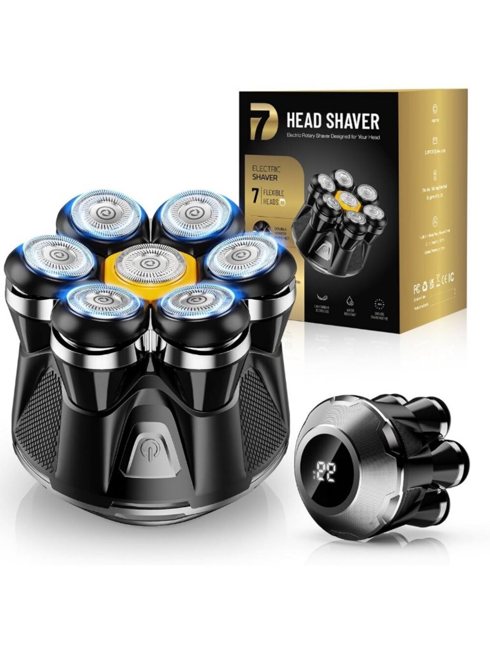 2026 Upgrade Electric Bald Head Shaver - Waterproof, Cordless, Rechargeable